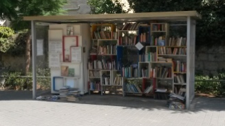 'Book stop' - bus stop converted into a free book swap shop